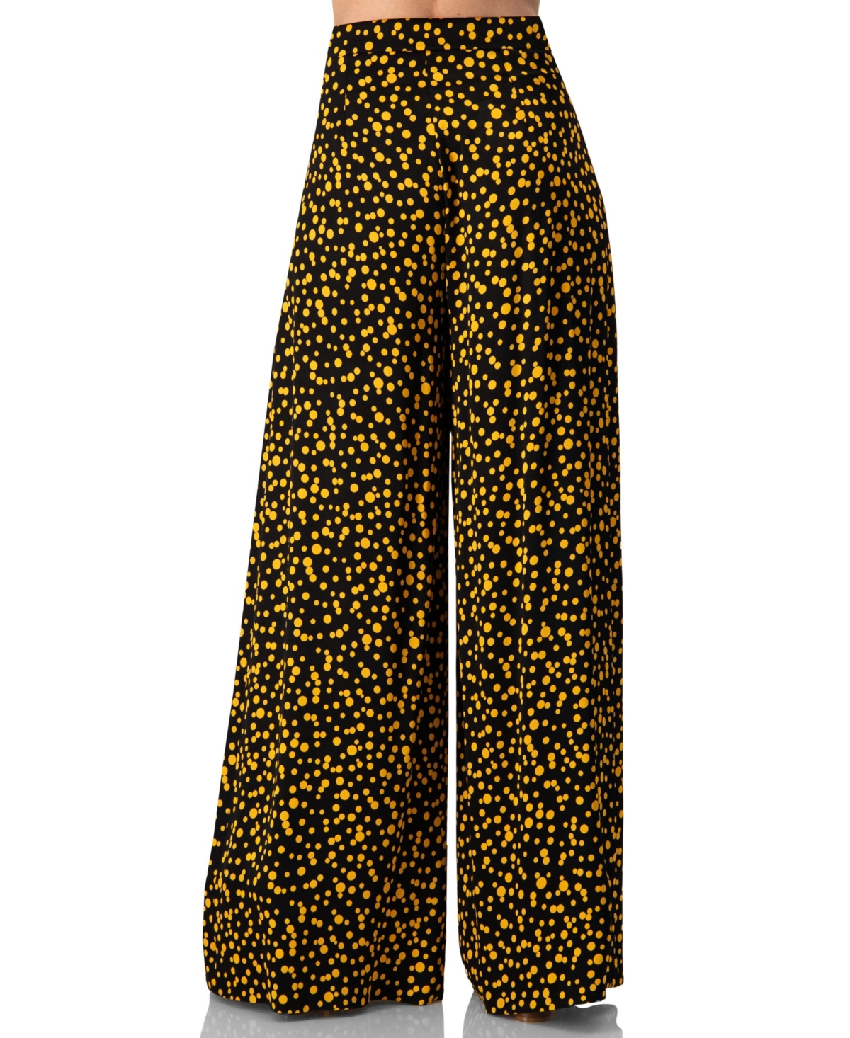 Ivonne Women's Wide-Leg Polka Dot Pants