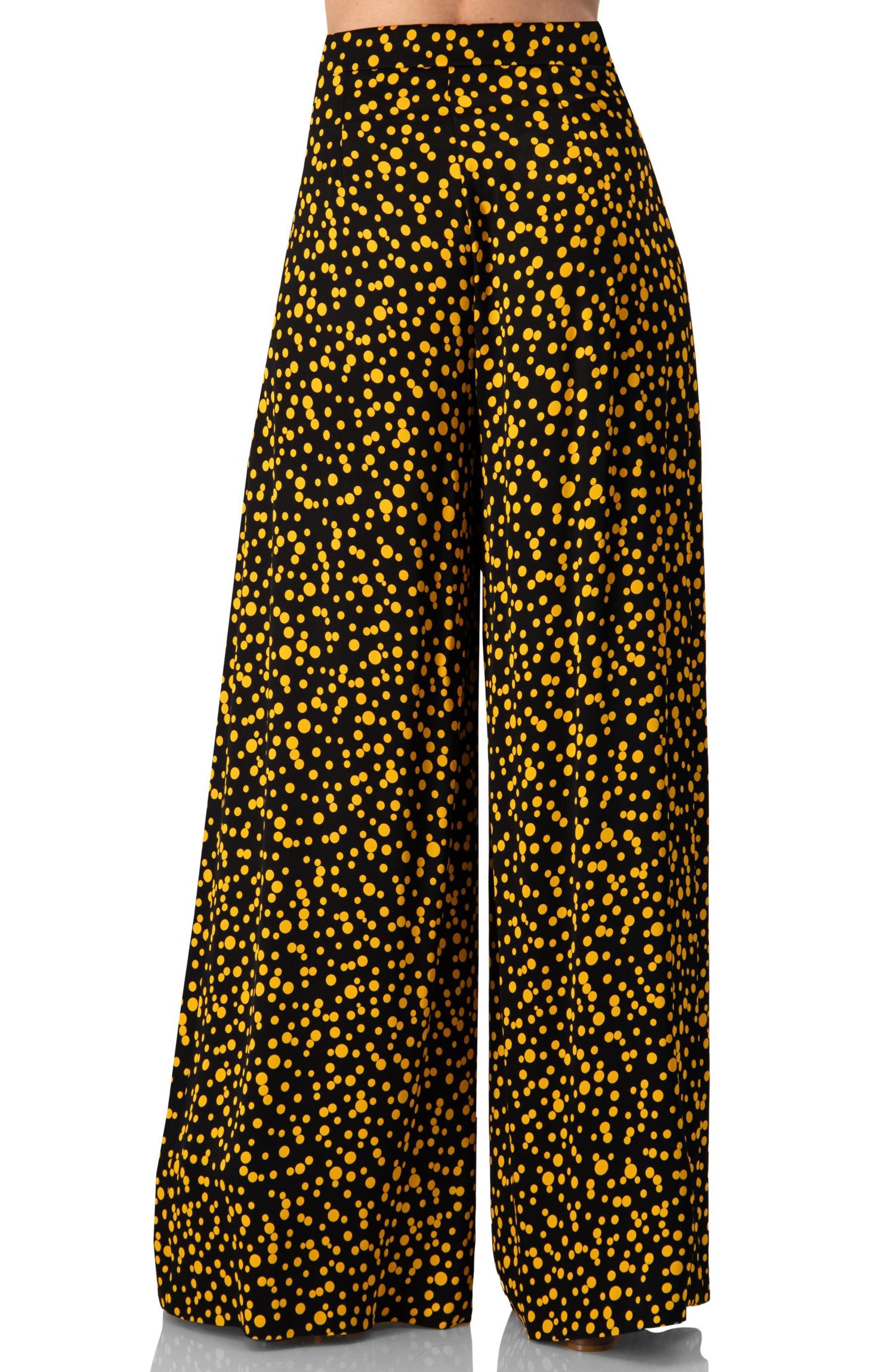 Women's Wide-Leg Polka Dot Pants