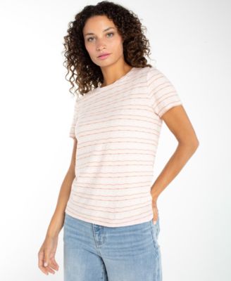 Petite Crewneck Knit T-Shirt