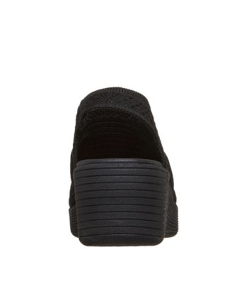 Women's Parallel Lite Knit Cut Out Slingback Wedge Sandals from Finish Line