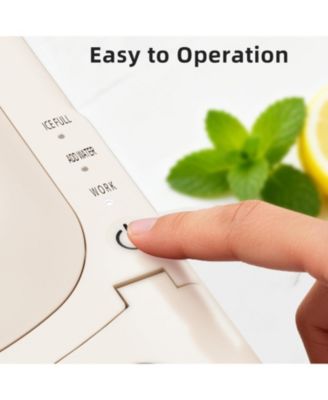 Compact Countertop Ice Maker, Ready in 7 Mins with Space-Saving Design