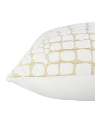 Rose Cotton Decorative Pillow, 22" x 22"