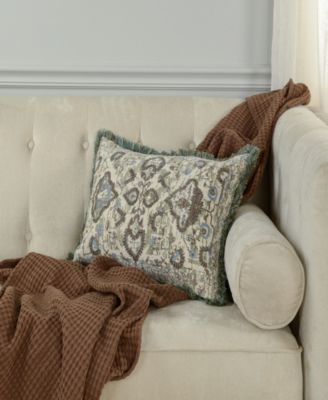Katherine Embroidered Decorative Pillow, 14" x 20"