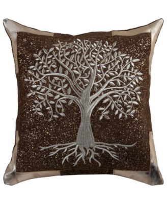 Ivy Cotton Decorative Pillow, 22" x 22"