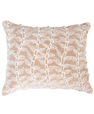 Ella Cotton Velvet Decorative Pillow, 14" x 20"