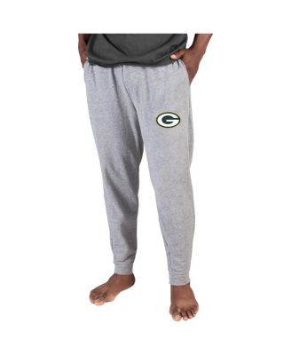 Men's Gray Green Bay Packers Lightweight Jogger Sleep Pants