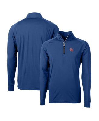 Men's Royal Ole Miss Rebels Adapt Eco Knit Stretch Quarter-Zip Pullover