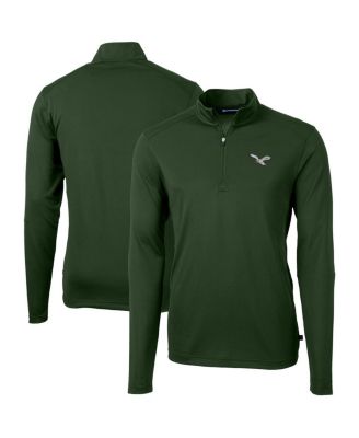 Men's Hunter Green Philadelphia Eagles Virtue Eco Pique Quarter-Zip Pullover