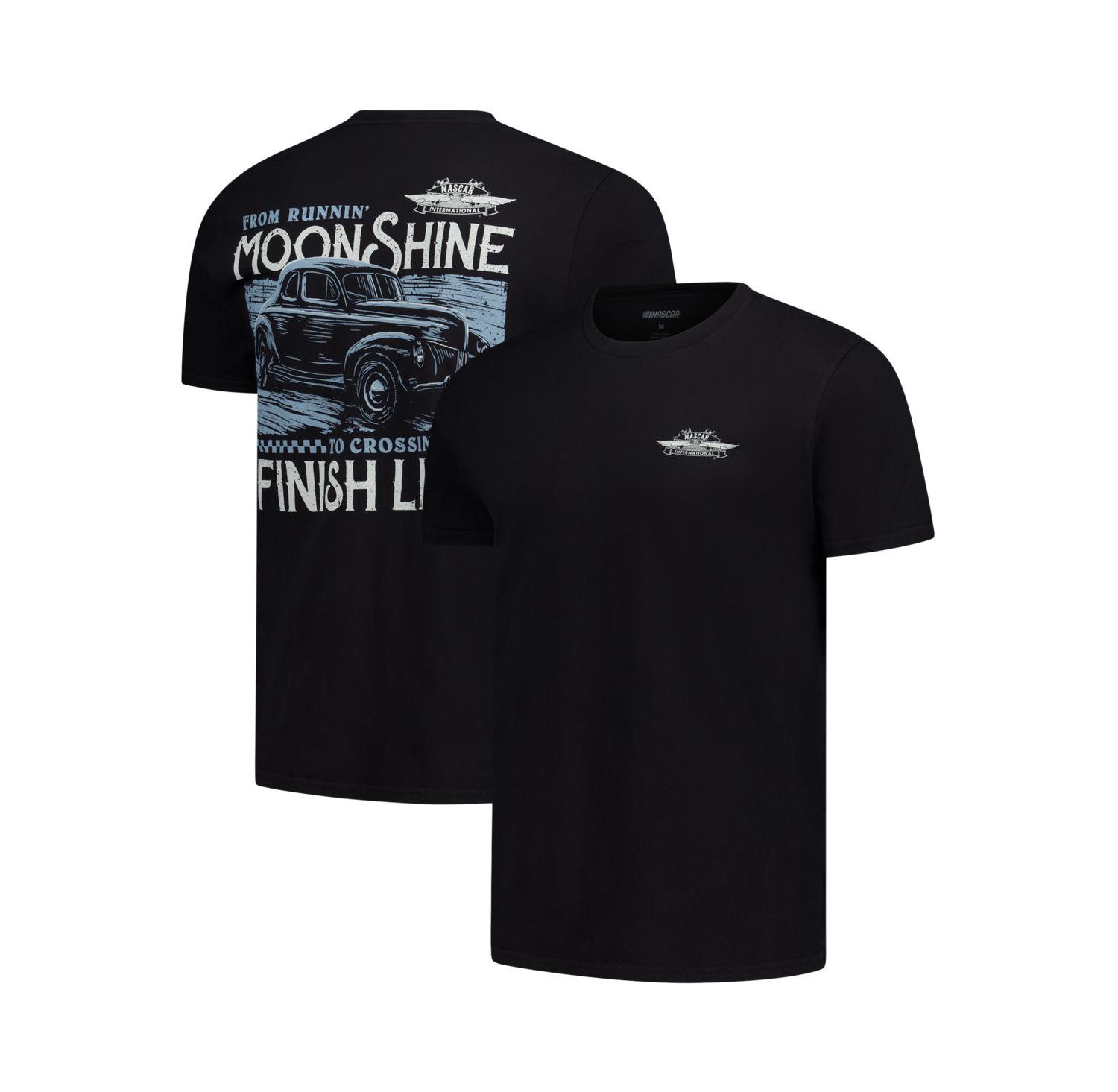 Men's Black NASCAR 2-Spot Moonshine Finish Line T-Shirt