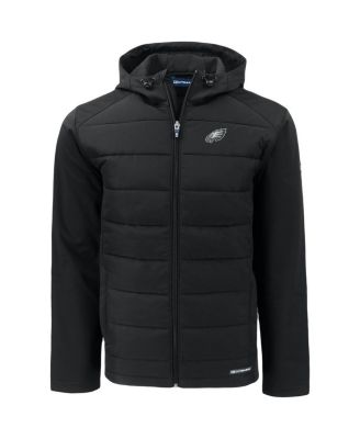 Men's Black Philadelphia Eagles Evoke PrimaLoft Hybrid Eco Softshell Full-Zip Hooded Jacket