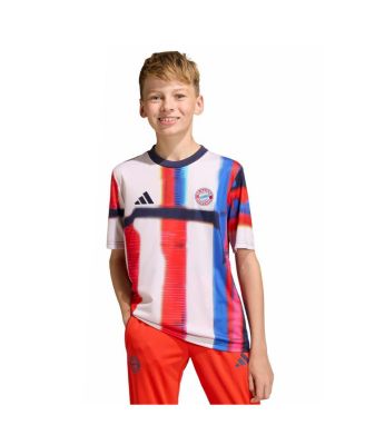 Big Boys and Girls Navy Bayern Munich 2025/26 Pre-Match Training Jersey