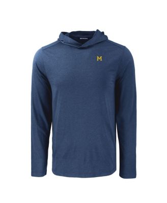 Men's Navy Michigan Wolverines Coastline Epic Comfort Eco Long Sleeve Hoodie