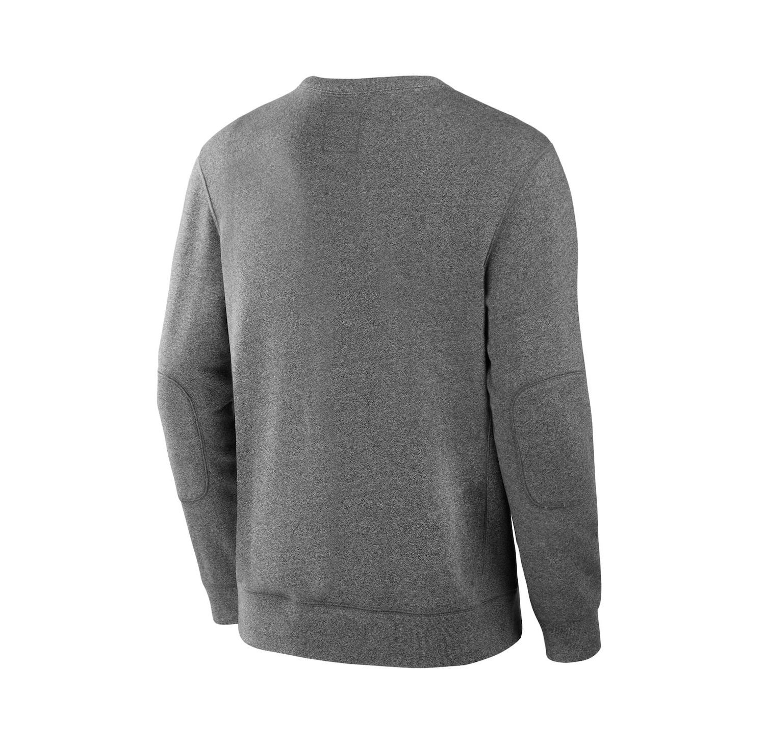 Men's Heather Gray Seattle Seahawks Loop Terry Pullover Sweatshirt