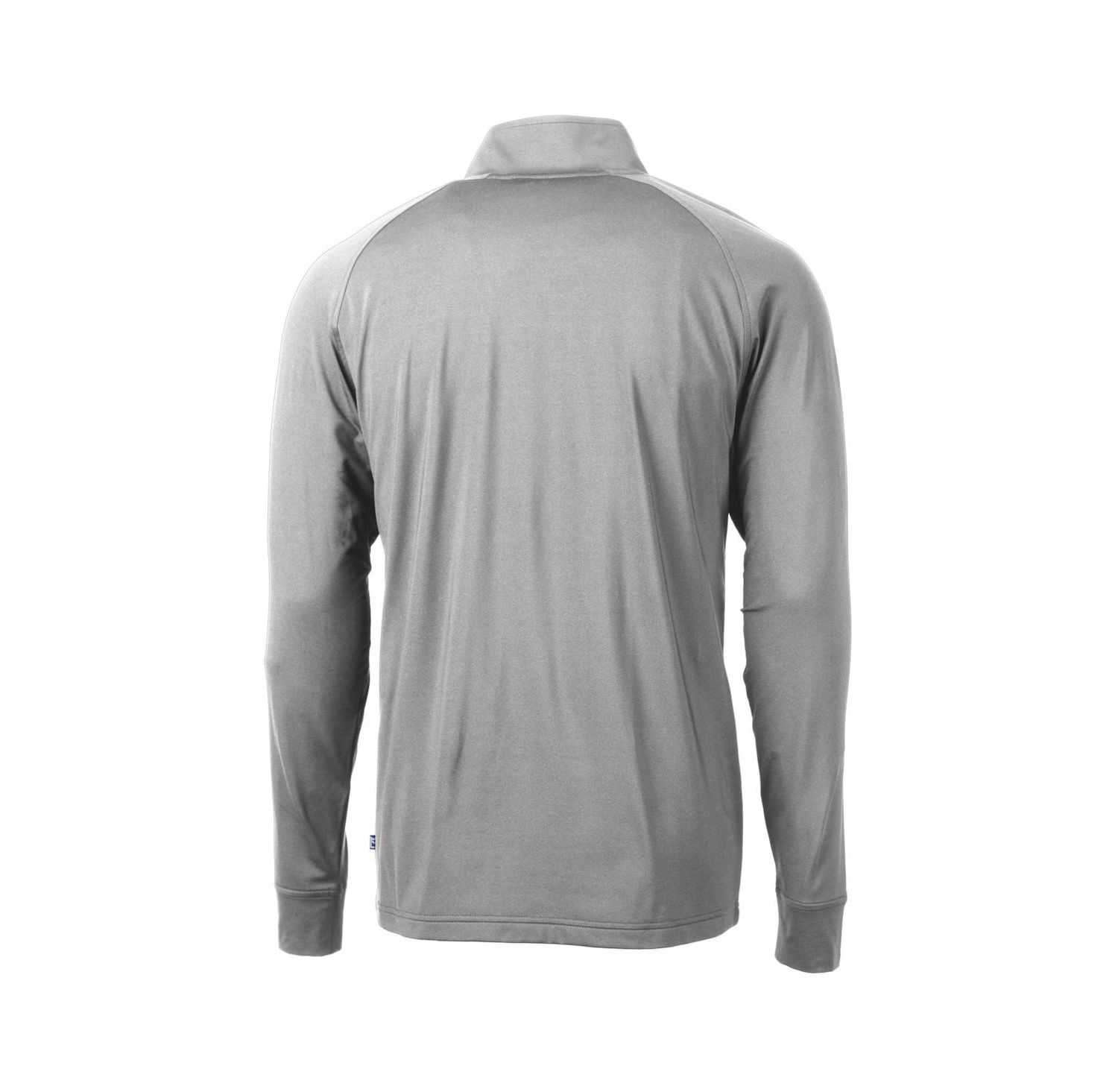 Men's Gray Duke Blue Devils Adapt Eco Knit Stretch Raglan Dry Tec Quarter-Zip