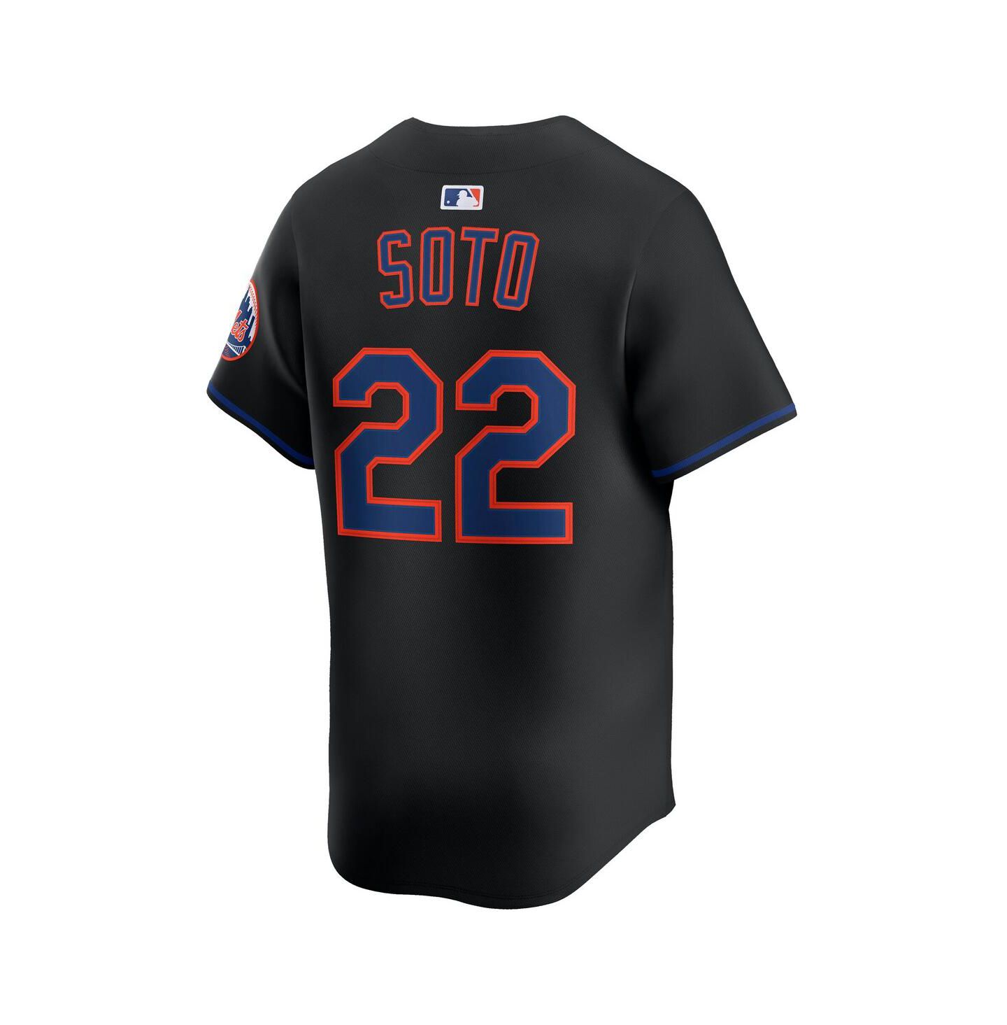 Мужской топ Nike Juan Soto Black New York Mets Alternate Limited Player Jersey — фото 3