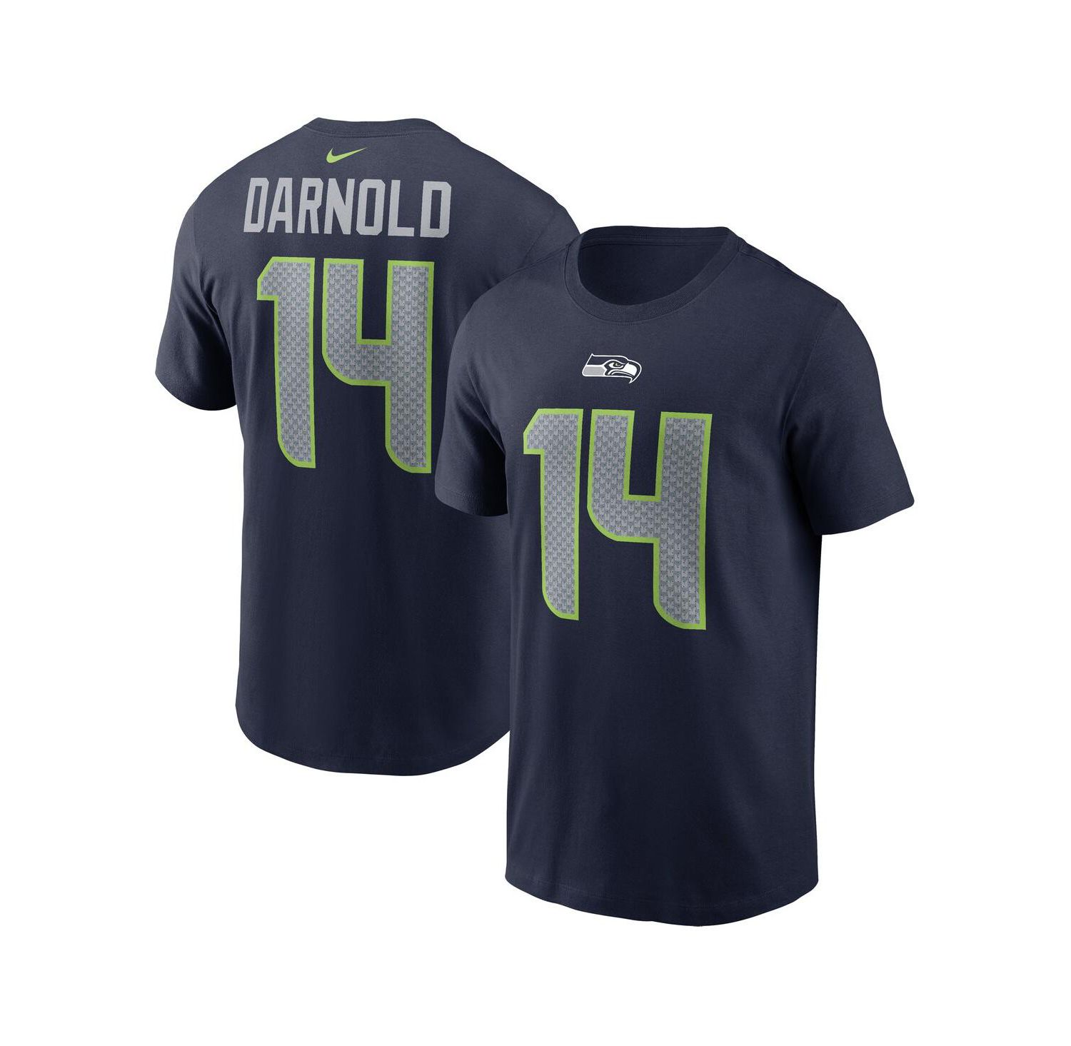 Men's Sam Darnold College Navy Seattle Seahawks Name & Number T-Shirt