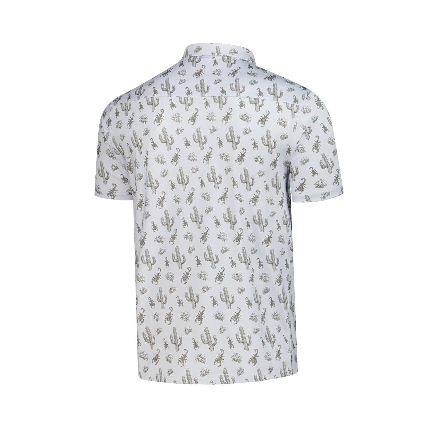 Men's Gray WM Phoenix Open Calyspo Cactus Polo Shirt