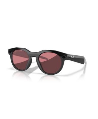 Unisex Round Plastic Oakley Meta HSTN Eyeglasses