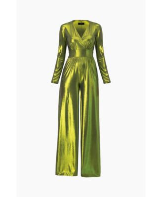 Women's V-Neck Wide-Leg Jumpsuit