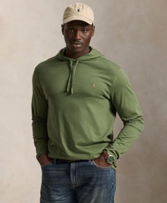 Men's Big & Tall Long-Sleeve Hooded T-Shirt