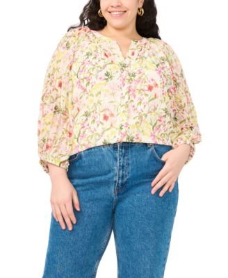 Plus Size V-Neck Top