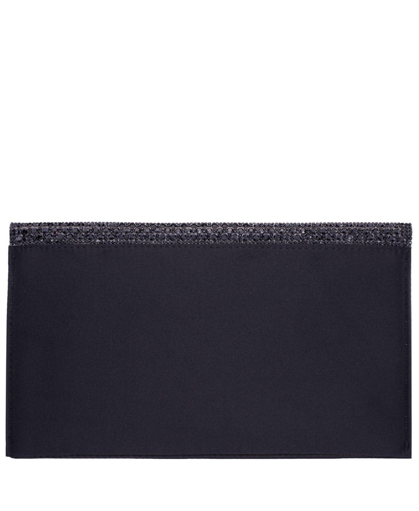 Женский клатч Nina Crystal Embellished Flap Slim Magnetic Snap Clutch, цвет: Чёрный — фото 4