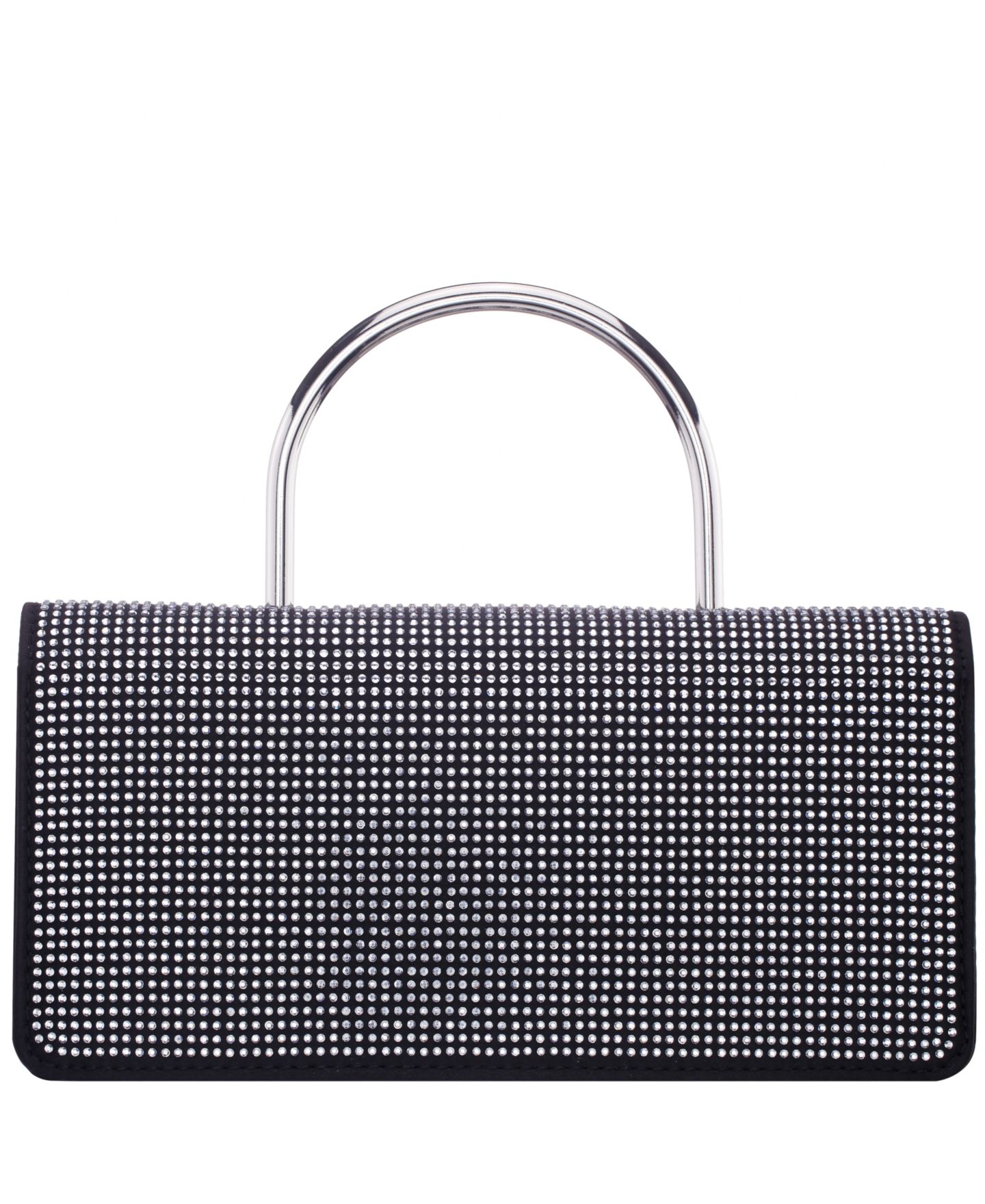 Женская сумка Nina Elongated Crystal Magnetic Snap Satchel, цвет: Чёрный — фото 5
