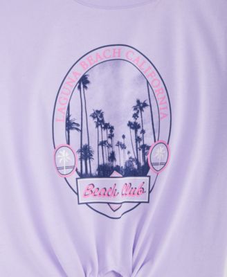 Girls' 5-20 Beach Club Tie-Front T-Shirt