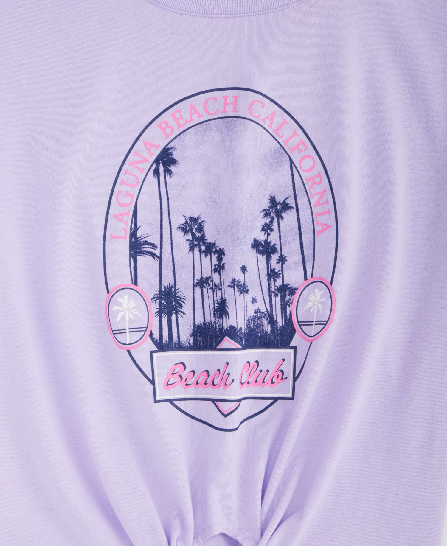 Girls' 5-20 Beach Club Tie-Front T-Shirt