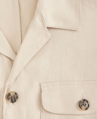 Men's Linen Safari Jacket