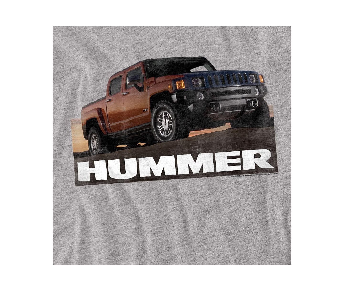 Мужская футболка Logovision Hummer H3 Ad, цвет: Меланжевый — фото 5