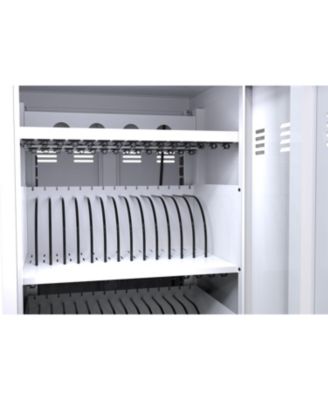 Mobile Charging Cart And Cabinet For Tablets Laptops 32-Device.