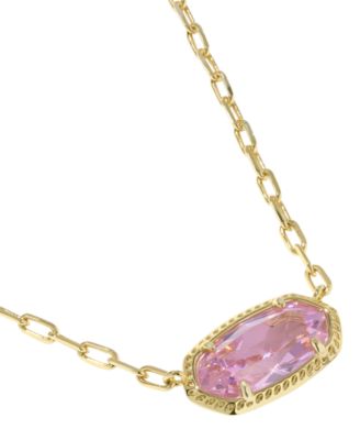Cubic Zirconia Oval Elisa Luxe Pendant Necklace