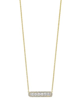 Diamond (3/8 ct. t.w.) Pendant Necklace in 14k Yellow Gold