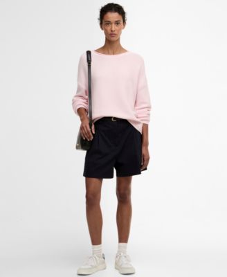 Women's Marine Dropped-Shoulder Knitted Jumper