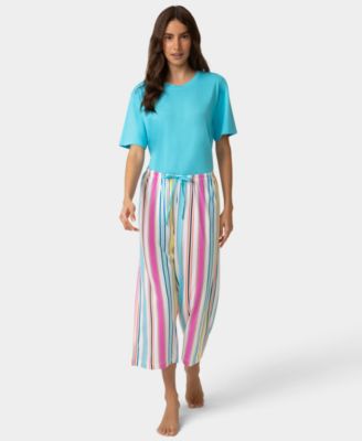 Women's Sea Bright Stripe PJ Capri