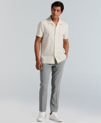 Men's Striped Camp Shirt