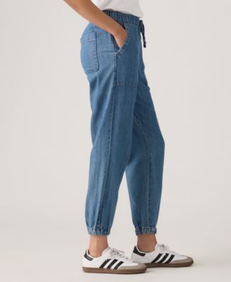 Plus Size Tapered-Leg Mid-Rise Jogger Pants