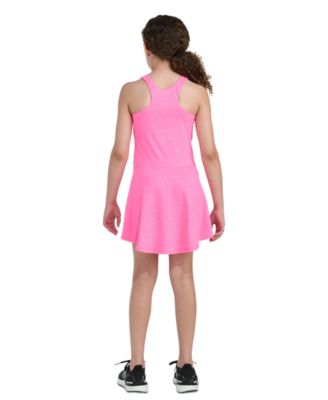 Girls' 8-16 Sleeveless M&eacute;lange Flounce Dress