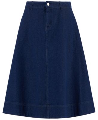 Women's Denim Maia Midi Skirt