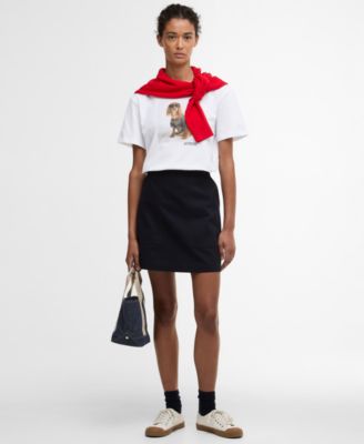 Women's Short-Sleeve Dog Photo Graphic T-Shirt