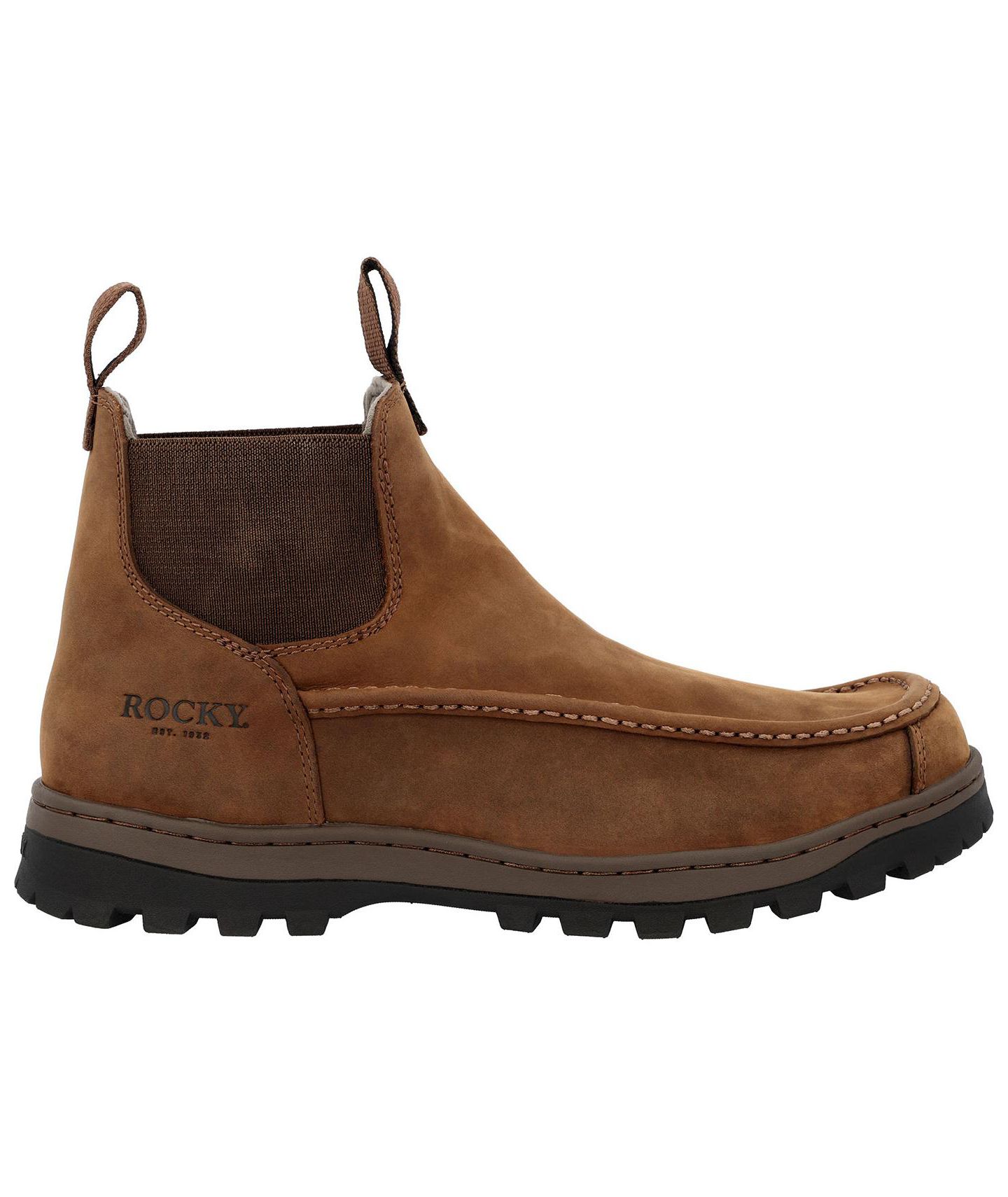 Мужские ботинки ROCKY Outback LTE Moc Toe Chelsea Outdoor Boot, цвет: Коричневый — фото 2