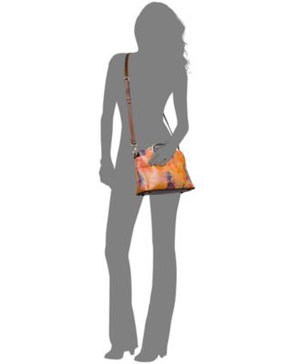 Karine Mini Paris Map Leather Crossbody Bag