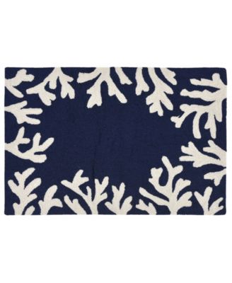 Capri Coral Border 1'8"x2'6" Area Rug