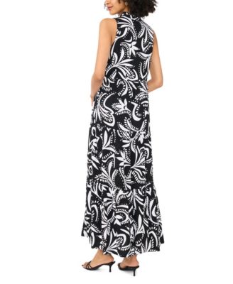 Women's V-Neck Maxi Tiered Dress