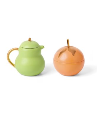 Tutti Fruity Pear Orange Sugar and Creamer Set