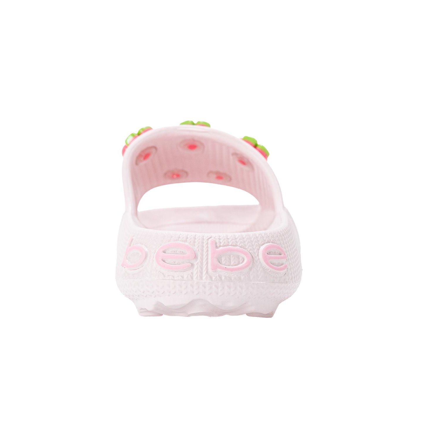 Сандалии Bebe Girls EVA Slide - Lightweight Comfy Slide Sandals with Cherry Charms для девочек, цвет: Розовый — фото 3