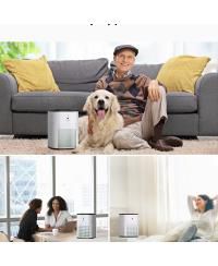 Air Purifiers for Bedroom, Room Air Purifier HEPA Filter for Smoke, Allergies, Pet Dander, Small Air Purifier with Sleep Mode, White, 1 Pack