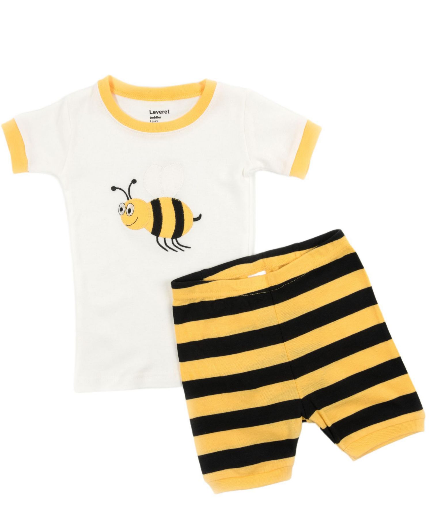 Toddler Girls Matching Doll Snug-Fit Cotton Short Sleeve Pajamas
