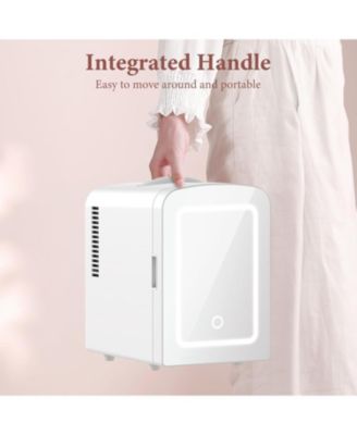 4L Skincare Fridge with Dimmable LED Mirror & AC/DC Power